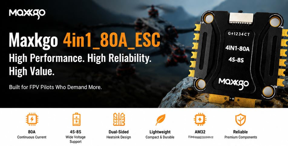 Maxkgo 4IN1 80A ESC Review: Premium Build Quality, Dual-Sided Cooling and Outstanding Value for FPV Pilots