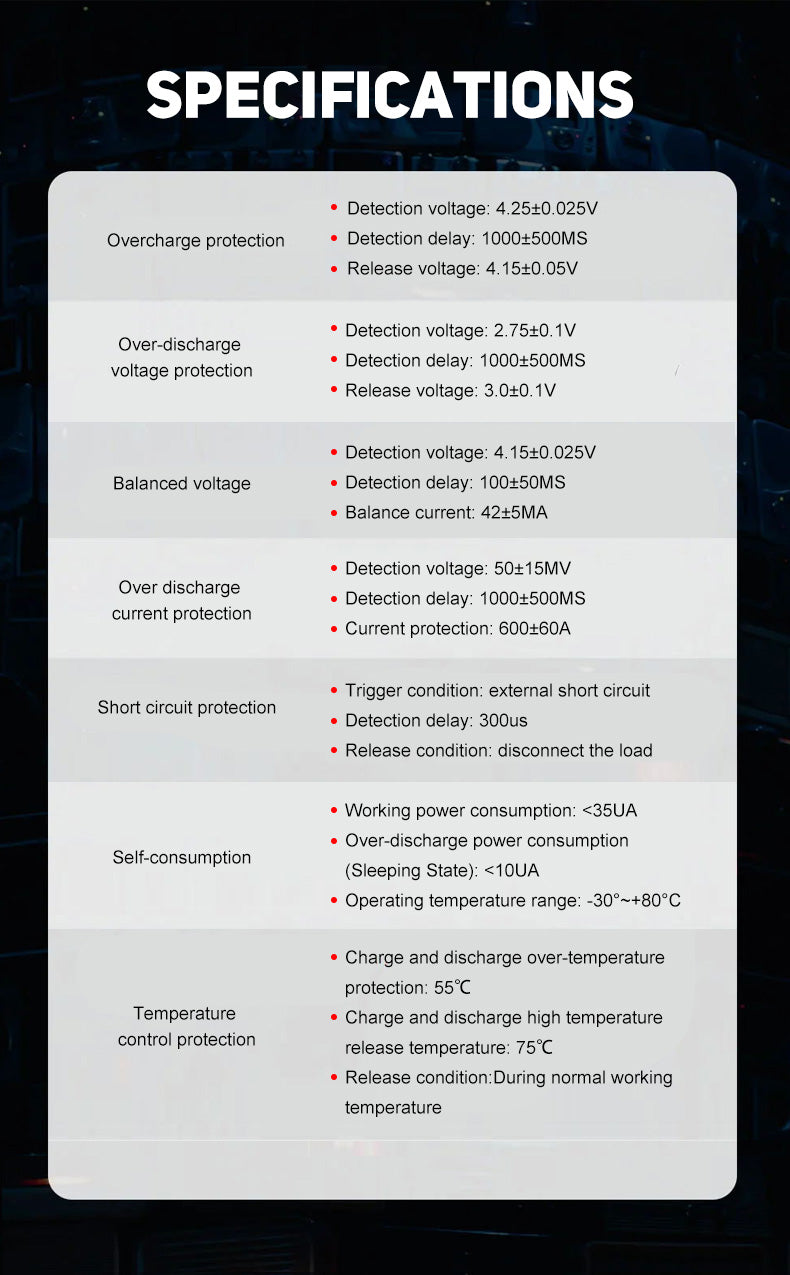 MAXKGO 8S-14S 150A BMS Protection Board Hardware Ternary Polymer Lithium Battery BMS Board