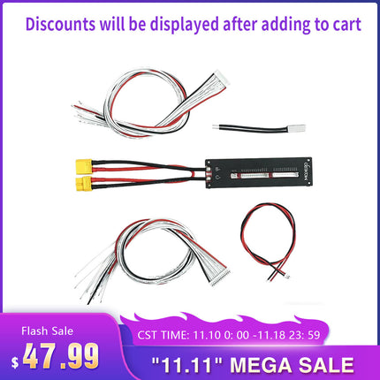 BMS Bundles Only Charge 4-24S Li-ion Battery 20A MKBMS Balance Protection Board BMS AAdapter