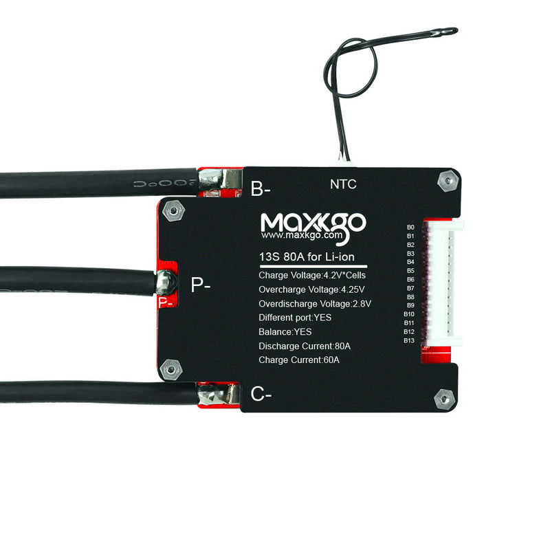 MAXKGO BMS 4-14S  BMS 80A 18650 Battery Pack Balance Protection Board for Ebike/Eboard/EScooter.ETC