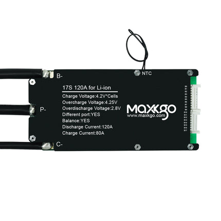 MAXKGO 15S-21S 120A BMS Protection Board Hardware Ternary Polymer Lithium Battery BMS Board