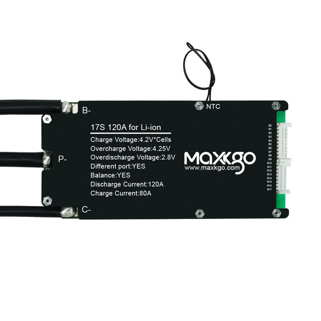 MAXKGO 15S-21S 120A BMS Protection Board Hardware Ternary Polymer Lithium Battery BMS Board