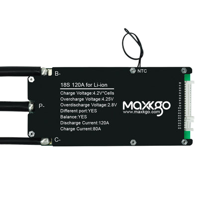 MAXKGO 15S-21S 120A BMS Protection Board Hardware Ternary Polymer Lithium Battery BMS Board