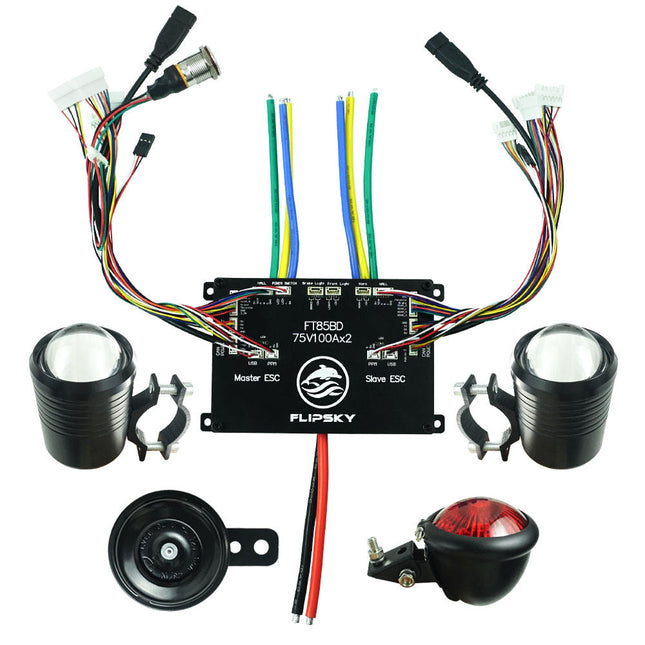 Flipsky FT85BD Dual ESC 84V 200A With Aluminum Case NON-VESC For Electric Skateboard / Electric Scooter / Ebike Speed Controller / Electric Motorcycle / Robotics