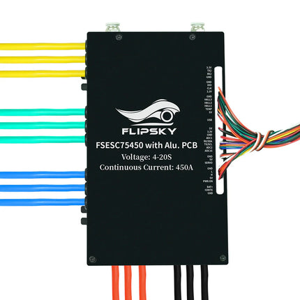Flipsky FSESC 75450 84V High Current 450A ESC Base On Vesc With Aluminum Case Water Cooling Enclosure For E-Foil Fighting Robot Surfboard AGV Robot
