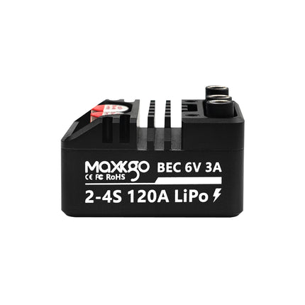 MAXKGO 2–4S 120A Brushless ESC for RC Cars & Boats