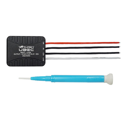 Flipsky 4-20S Lipo 20A External UBEC Output Adjustable 5.0V (default) / 6.0V / 7.4V / 8.4V For RC Car Fixed Wing Aircraft Robot