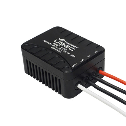 Flipsky 4-20S Lipo 20A External UBEC Output Adjustable 5.0V (default) / 6.0V / 7.4V / 8.4V For RC Car Fixed Wing Aircraft Robot