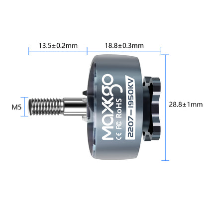 Maxkgo 2207 1950KV Drone motor for Drones
