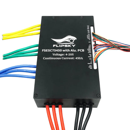 Flipsky FSESC 75450 84V High Current 450A ESC Base On Vesc With Aluminum Case Water Cooling Enclosure For E-Foil Fighting Robot Surfboard AGV Robot