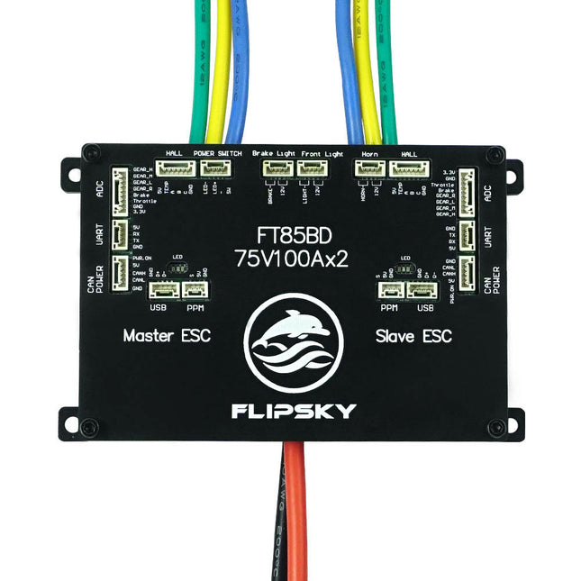 Flipsky FT85BD Dual ESC 84V 200A With Aluminum Case NON-VESC For Electric Skateboard / Electric Scooter / Ebike Speed Controller / Electric Motorcycle / Robotics