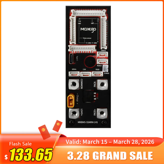 MAXKGO BMS 13S-24S 70A 18650 Lithiumbatterie intelligente BMS-Schutzplatine (VESC- oder FSESC®-kompatibel) für Ebike/Esk8/EScooter.ETC