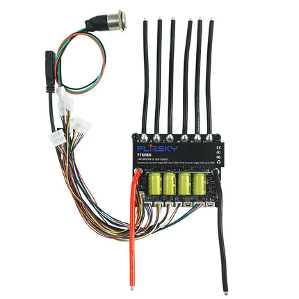 FT60BD Dual Drive ESC 60V 120A HALL Sensor With Heatsink PWM Frequency Controller For DIY Eboard Scooter Ebike