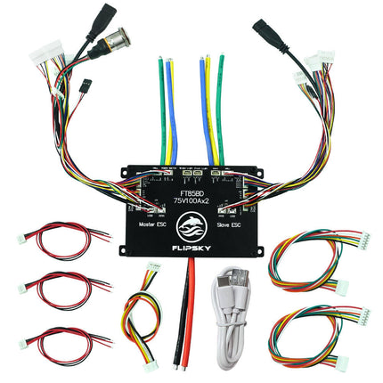 Flipsky FT85BD Dual ESC 84V 200A With Aluminum Case NON-VESC For Electric Skateboard / Electric Scooter / Ebike Speed Controller / Electric Motorcycle / Robotics
