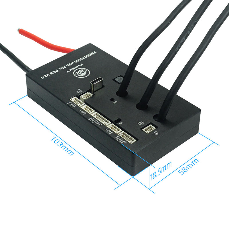 Flipsky 75100 V2.0 With Aluminum PCB With Power Key Switch Button Based on VESC For Electric Skateboard / Scooter / Ebike Speed Controller