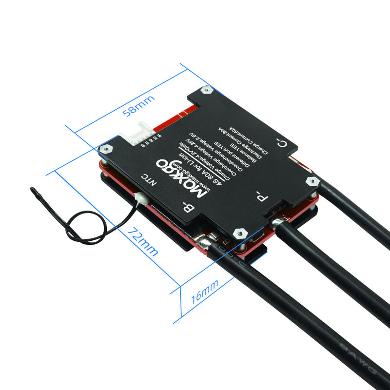 MAXKGO BMS 4-14S  BMS 80A 18650 Battery Pack Balance Protection Board for Ebike/Eboard/EScooter.ETC