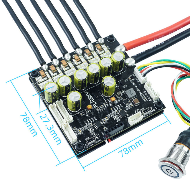 Flipsky 4-12S 400A Dual BLDC Motor FSESC6.7 Pro Plus With Aluminum CASE Based on VESC6 Electric Skateboard Speed Controller