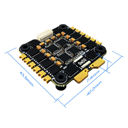 MAXKGO 4IN1 8S 80A AM32 ESC | 4-8S Brushless Electronic Speed Controller for FPV Racing & Multirotor Drones