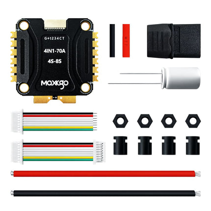 MAXKGO 4IN1 8S 80A AM32 ESC | 4-8S Brushless Electronic Speed Controller for FPV Racing & Multirotor Drones