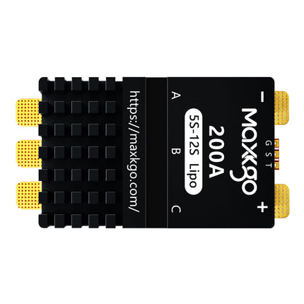MAXKGO 5-12S 200A MINI Brushless Electric Speed Controller AM32  Firmware Support for Multi-rotor drones Airplane Models Plant Protection Machine Boat Models RC Car Models