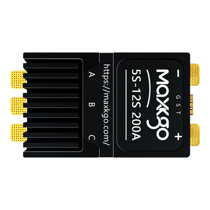 MAXKGO 5-12S 200A MINI ESC with AM32 Firmware for Heavy-Lift UAV, Agri Drone & RC Models