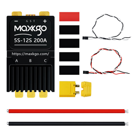 MAXKGO 5-12S 200A MINI ESC with AM32 Firmware for Heavy-Lift UAV, Agri Drone & RC Models