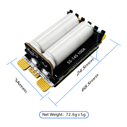 MAXKGO 5-14S 100A AM32 ESC 128KHz PWM for UAV Drones, FPV, RC Airplane & Agricultural UAV