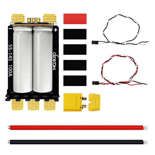 MAXKGO 5-14S 100A Lipo Brushless ESC Brushless Electric Speed Controller AM32 Support 128KHz Frequency PWMFrequency Suitable for Multi-rotor Aircrafts Airplane Models Plant Protection Machine Boat Models RC Car Models