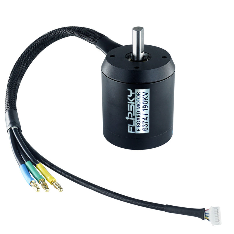 Flipsky BLDC Belt Motor 6374 140KV 3500W Peak Brushless Controller With D/ R Shaft For Electric Skateboard