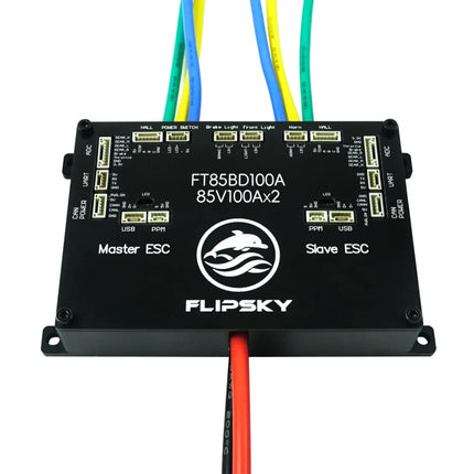 Flipsky FT85BD Dual ESC 84V 200A With Aluminum Case NON-VESC For Electric Skateboard / Electric Scooter / Ebike Speed Controller / Electric Motorcycle / Robotics