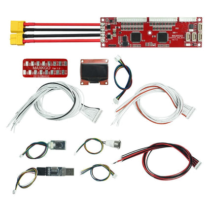 MAXKGO 6S-28S 12A Smart BMS Board Based On VESC Android Bluetooth App Only Charge For Lithium LiFePO4 Battery Protection
