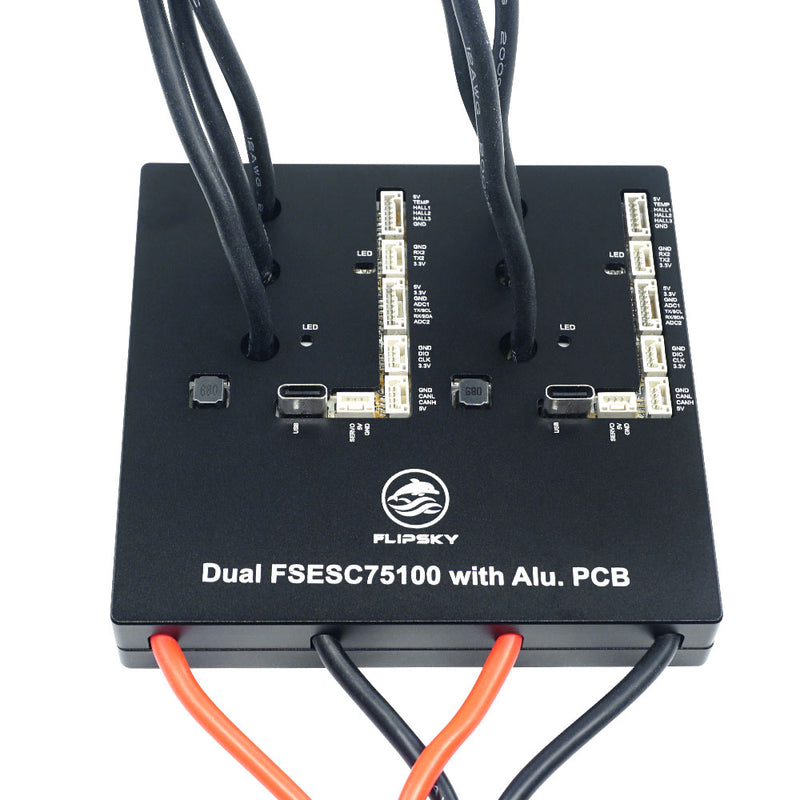 Flipsky 75100 Dual Drive VESC ESC Speed Controller 84 V 240A Peak For E-Skateboard Scooter Ebike With Aluminum PCB Regenerative Capacity