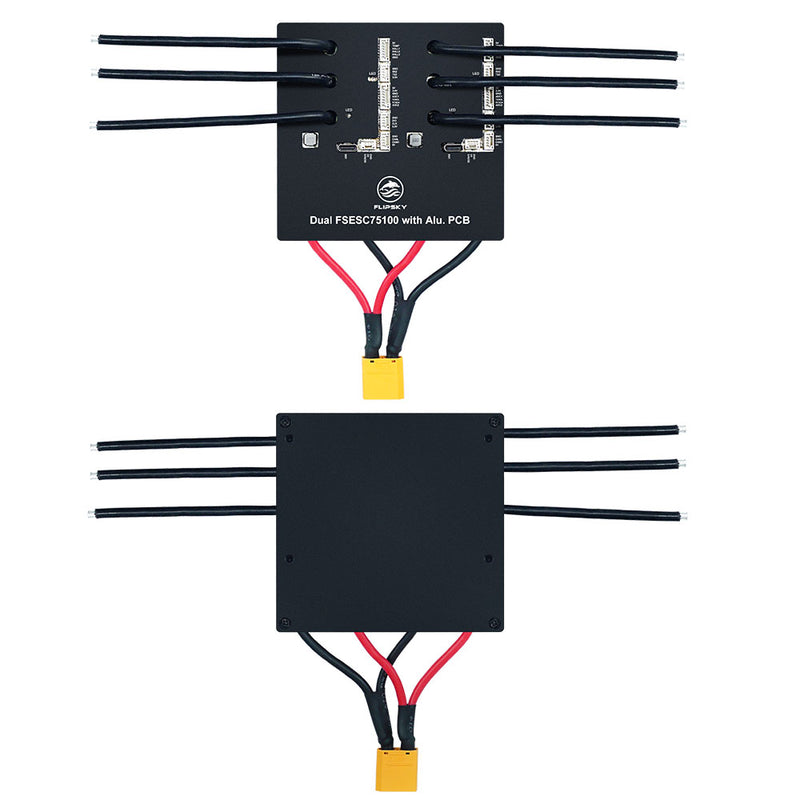 Flipsky 75100 Dual Drive VESC ESC Speed Controller 84 V 240A Peak For E-Skateboard Scooter Ebike With Aluminum PCB Regenerative Capacity