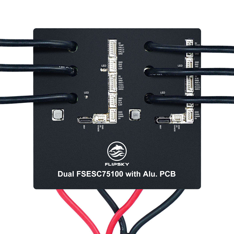 Flipsky 75100 Dual Drive VESC ESC Speed Controller 84 V 240A Peak For E-Skateboard Scooter Ebike With Aluminum PCB Regenerative Capacity
