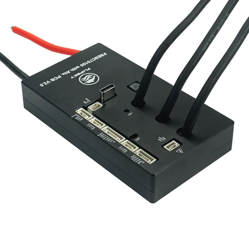 Flipsky 75100 V2.0 With Aluminum PCB With Power Key Switch Button Based on VESC For Electric Skateboard / Scooter / Ebike Speed Controller