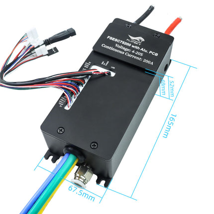 Flipsky 84V 300A Peak 75200 VESC ESC Water Cooling With Aluminum PCB For Fighting Robot Surfboard AGV Robot Support UART Bluetooth