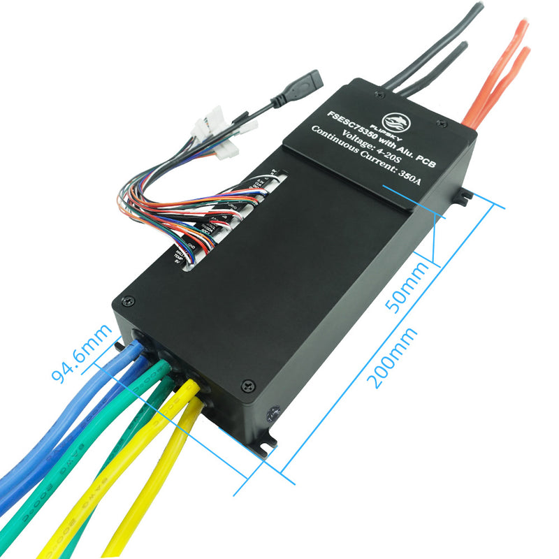 Flipsky FSESC 75350 84V 800A Peak ESC Vesc Controller With Alu PCB Water Cooling Enclosure For E-Foil Fighting Robot