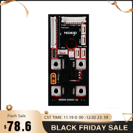 MAXKGO 6-12S 70A Smart BMS Lithium Battery Protection Board For E-scooter / E-car / E-bike / E-skateboard