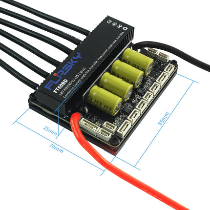 FT60BD Dual Drive ESC 60V 120A HALL Sensor With Heatsink PWM Frequency Controller For DIY Eboard Scooter Ebike