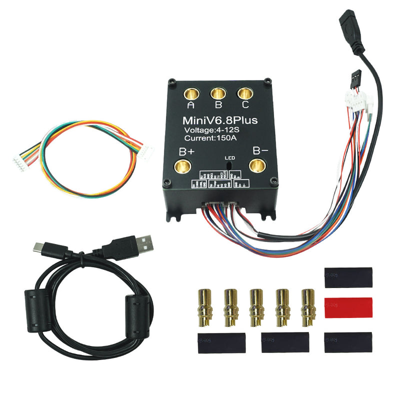 MAXKGO MINIV6.8 MINI V6.8 Plus 60V 100A 150A With Heatsink For DIY Eboard Scooter Ebike Go-Kart  Robotics Speed Controller Electronic Speed Controller ESC Controller For Brushless Motor