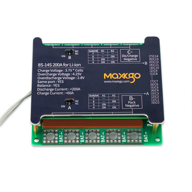 MKBMS 8S-14S 200a  Li-ion BMS BATTERY BOARD