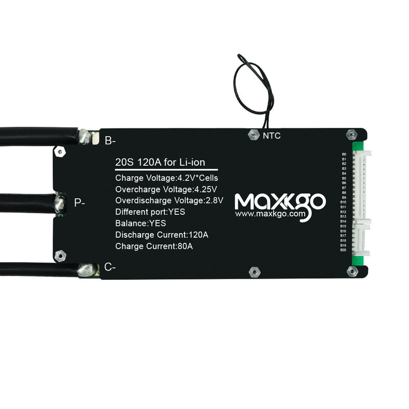 MAXKGO BMS  15S-21S 36V 48V 60V 72V 120A Battery Pack Protection board for Ebike/Eboard/EScooter.ETC