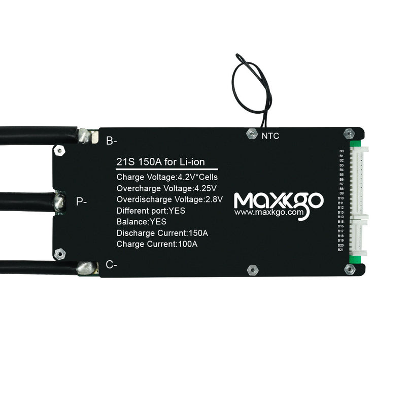 Li-ion BMS 36V 48V 60V 72V 150A  Battery Protection Board With Balance and Temperature Sensor Used for Ebike/Escooter/Erobot/