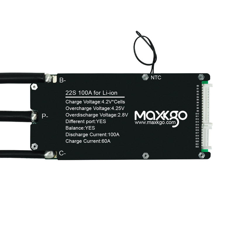 MAXKGO BMS 15S-21S 72V 100A Protection Board with Balance for Ebike/Eboard/EScooter.ETC